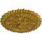 Ekena Millwork Lariah Ceiling Medallion (Fits Canopies up to 1 3/8"), 24 3/4"OD 1 3/8"ID x 3 1/4"P, Pharaohs Gold CM24LAPGS - alternate 3